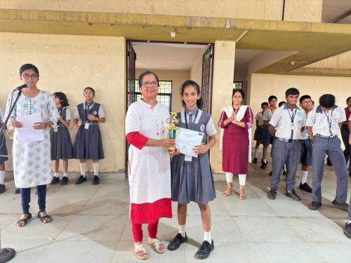 Anya Ajeya Sahakari had participated in Cycling Competition “Power Pedals” organised by Rotary club of Vasco Port Town and won 2nd place in U-14 catagory - 5 km.