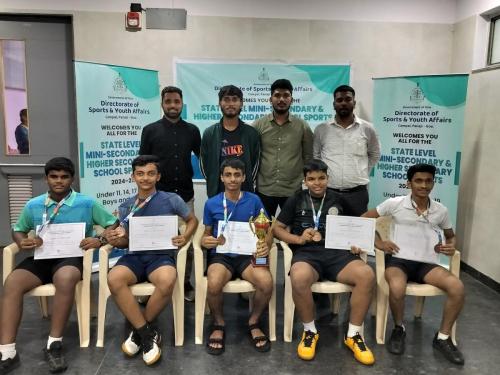 Secured 3rd place at State level inter school Table Tennis tournament in U17 Boys category Participants - Riddhesh Naik, Avinesh Pandey, Soham Kotibhaskar, Shubhanand Chowdhary, Samarth Parganve 