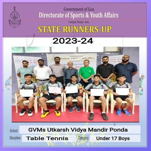 Rida Khalif secured first place in the elocution competition organized by People of Ponda. 26 students participated from 14 schools Rida stood first among them.