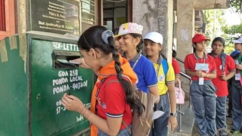 Post office visit by std vth