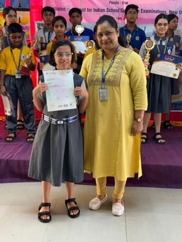 Abhiri Parchure secured Grade B in the Cambridge English Preliminary Test (B1 Level) with an impressive overall score of 159.Congratulations
