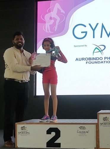Abigail Grace Fernandes studying in class 4, won 2 silver and 2 bronze medals at the All India level wise gymnastics competition GYMQUINN 2026 held at Hyderabad on 9th and 10th Aug.Following are the categories she won medals:Silver - uneven barsSilver- VaultBronze - BeamBronze -artistic floor routine