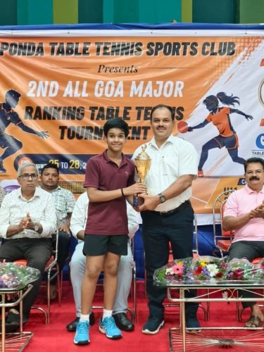 Outstanding achievement of our students at the Ponda Taluka Level School Table Tennis Tournament, organized by the Ponda Table Tennis Sports Club, held at Ravi Sitaram Naik Indoor Stadium, Curti, Ponda, on 28 June 2026.Boys' Singles Champion – Avaneesh DesaiBoys' Singles Champion – Kavish DalviBoys' Doubles Champions– Avaneesh Desai & Kavish DalviHeartiest congratulations 