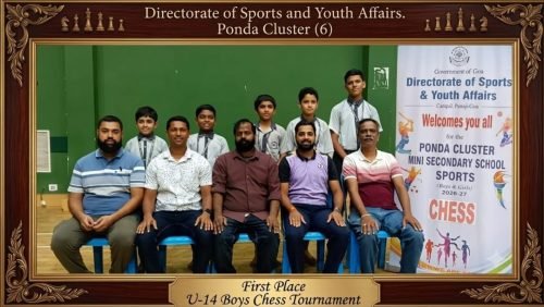 G.V.M's Utkarsh Vidyamandir's Under-14 Boys Chess Team secured 1st Place at the Taluka-Level Interschool Chess Competition organized by the Department of Sports and Youth Affairs (DSYA).With this outstanding achievement, the team has qualified for the State-Level Championship.