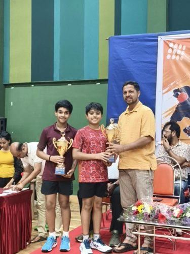 Outstanding achievement of our students at the Ponda Taluka Level School Table Tennis Tournament, organized by the Ponda Table Tennis Sports Club, held at Ravi Sitaram Naik Indoor Stadium, Curti, Ponda, on 28 June 2026.Boys' Singles Champion – Avaneesh DesaiBoys' Singles Champion – Kavish DalviBoys' Doubles Champions– Avaneesh Desai & Kavish DalviHeartiest congratulations 
