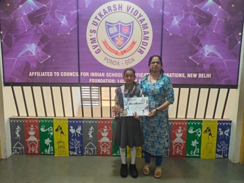 Winona Dias of std V on securing 3rd Place in the Girls Category at GYMNASTICATION 2026! ‍♀️The event was organized by Deserving Sports and Fitness and held at Don Bosco Oratory, Panjim.
