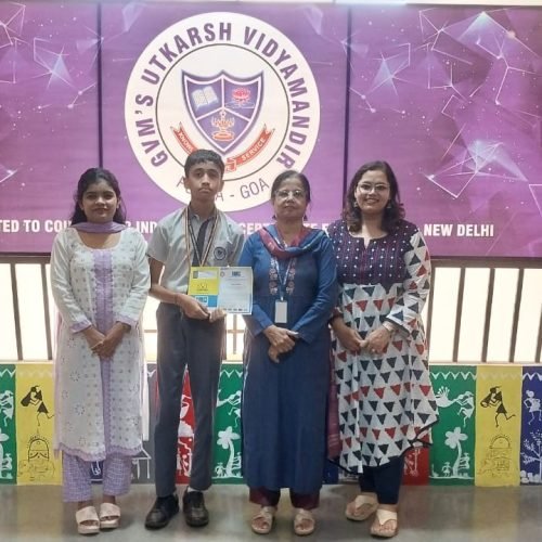 recipient of Gold medal of Excellence and certificate of merit in Computer Studies olympiad examination 2025-26.