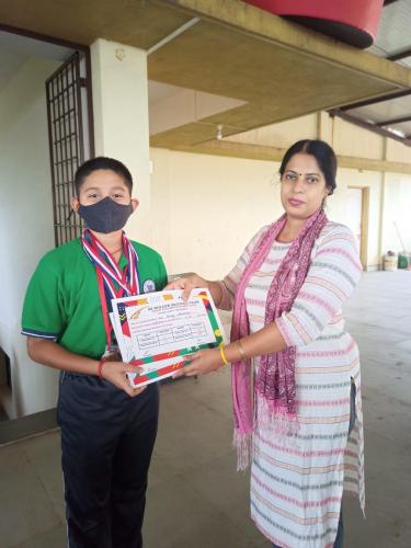 Anvay Dhavalikar of std VII won first place in both 500+D and 1000 metres at Second Invitational Roller Speed Skating Championship 2022 held on 1st May 2022 in the Inline category at Chinchinim.He also won second place in the Road Race Championship, Belgaum in road race for 100 metres.Another proud moment for us was when he won first place in road one lap and road race 1500 metres at Betul for the Road Race Championship.Many many congratulations Anvay. Keep making us proud.