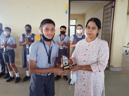 Samarth Pagnave from std VII participated in the GVM's Chess in School.