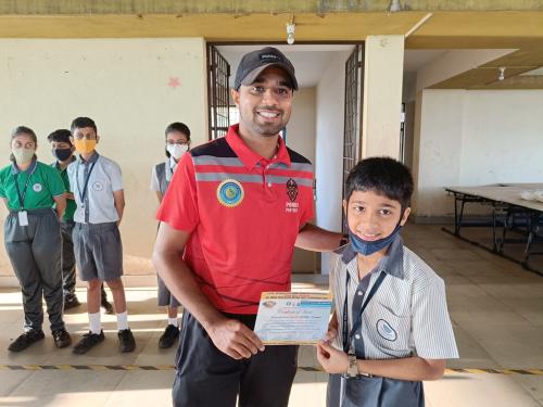 Shashwat Upadhye received a certificate of participation at All India Open Rapid Rating Chess Tournament 2023