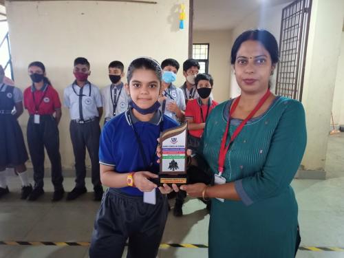 Sriya Gaunekar got an Appreciation award for participation in a Chess tournament.