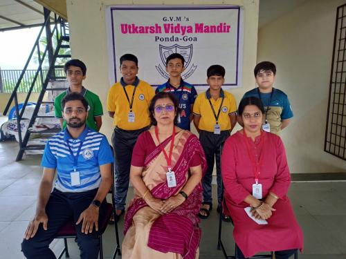 Utkarsh Vidyamandir won the first place at the Table tennis tournament in the U14 boys category.