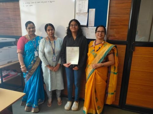We at GVM’s Utkarsh Vidyamandir are pleased and honoured to announce that our students of ICSE year 2024 have been recognised and honoured with a prestigious certificate by CISCE for their academic performance and for being among the 0.1% of successful candidates in the ICSE year 2024 Examination in a particular subject. Rizan Shaikh and Durva Salil Bellekar for Environmental Applications, Diya Pradeepkumar Pandey for French and Chinmayi Anup Netalkar for Computer Applications are the recipients of the prestigious certificates. The President of GVM’s General Body Shri Bhaskar Khandeparkar, Chairman of GVM’s Working Committee Shri Krishna Shetye, Vice Chairman Shri Ashok Nagvenkar,members of working committee, Principal and Staff of GVM’s Utkarsh Vidyamandir extend blessings and congratulations to the students for their outstanding achievement.