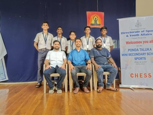 Secured 2nd place interschool U17BOYS chess tournament  Participants: Vrishin Kumaran, Varad Palvankar, Ganesh Velingkar, Riddesh Naik, Samarth Parganve