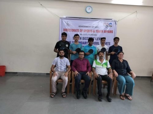 Secured 2nd place at District level inter school Table Tennis tournament in U17 Boys category. Participants - Shubhanand Chowdhary, Avinesh Pandey, Riddhesh Naik, Samarth Parganve, Soham Kotibhaskar 
