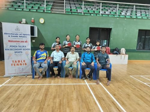 Secured 3rd place in interschool table tennis tournament in u17girls category. Participants - Esha Naik, Arya Sawaikar, Neelaya Korde, Sharmin Reza, Sanvi Khedekar