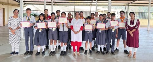 WIZ National Spell Bee Inter-school rank holders- South Goa Zone