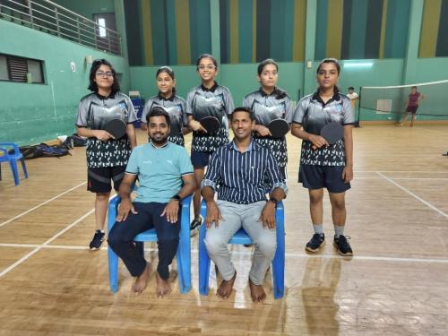 Second place U17 Girls Taluka Level Inter School Table Tennis Tournament.