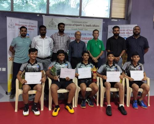 Second place U17 Boys State Level Inter School Table Tennis Tournament.