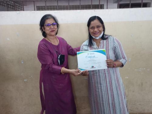 Teacher Diana Santan Fernandes participated in Indo-Western Kitchen at Panache 2022, an Interschool online competition