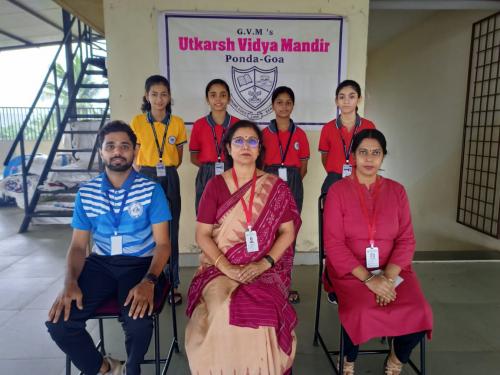 Utkarsh Vidyamandir secured first place at the Ponda taluka inter school Table tennis tournament in U14 girls category.