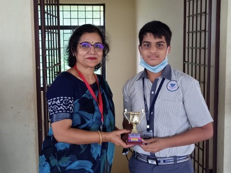Ojus Korde won first place in Online Chess Competition organised by Wilson Cruz.
