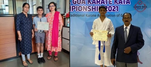 Master Soham Katibhaskar of std VII participated in TKAG All Goa Karate Kata Championship