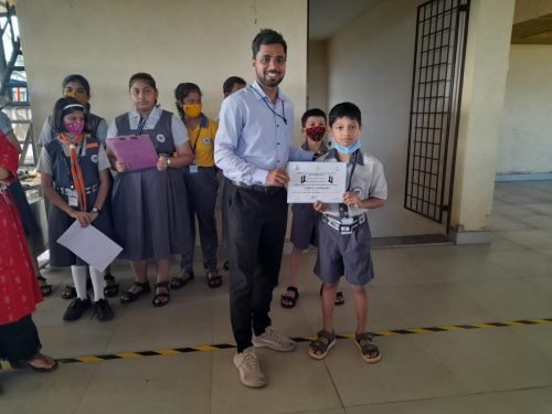 Anvay Borkar of std V received certificate of participation in Chess organised by Rotary All Goa Rated Chess Tournament 2022