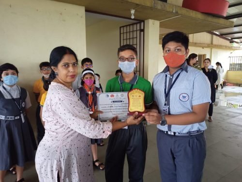 DevrajMast Devraj Choudhary and Mast Iden Rodrigues from std IX secured third place in slogan writing competition organised as a mission Tobacco Free Goa and World No Tobacco Day 2022 by Primary Health Centre, Ponda for all the high schools of Ponda.