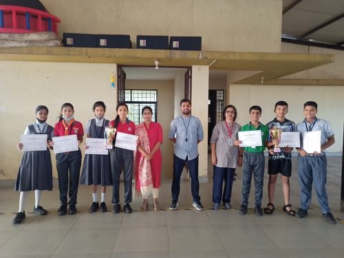 The U14 girls secured the second runner up position at the All Goa Table Tennis tournament