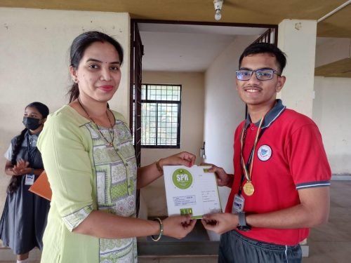 VedantVedant Manerikar received a medal and a certificate of merit for the Olympiad Examination 2022-2023