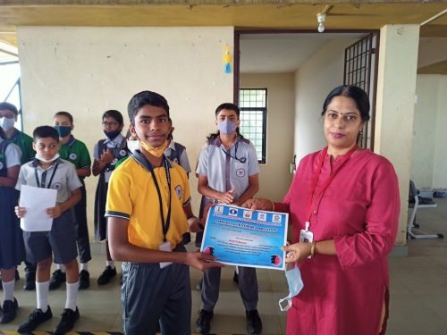 Vrishin Kumharan of std VII, participated in third TTCA all India open fide rating chess tournament organised by Tiswadi taluka chess association 